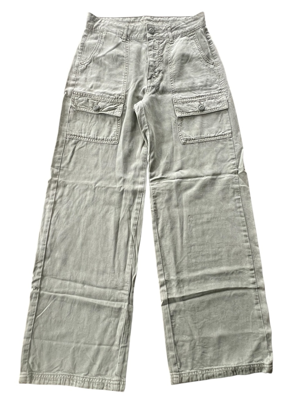 American Eagle Outfitters Olive Green Wide Leg Cargo Skater Pants size 0